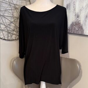 Classic Black Women's Scoop Neck Top